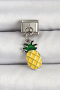 Mey İthalat® 316L Çelik Gümüş Renk Ananas Model Nomination Charm