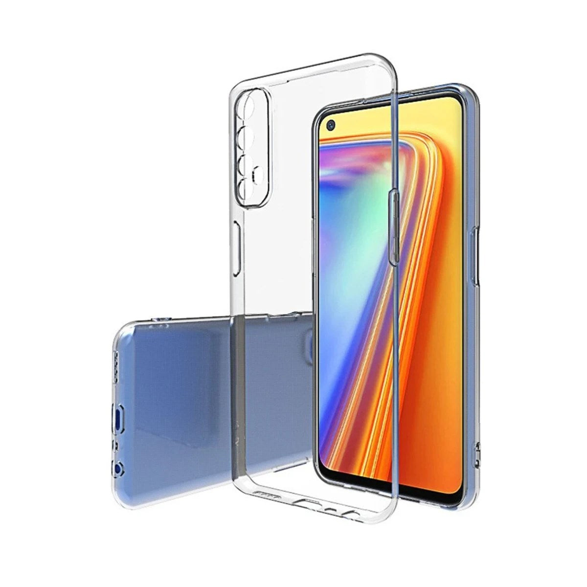 Mey İthalat® Realme 7 Pro Kılıf Lüx Şeffaf Silikon - Şeffaf