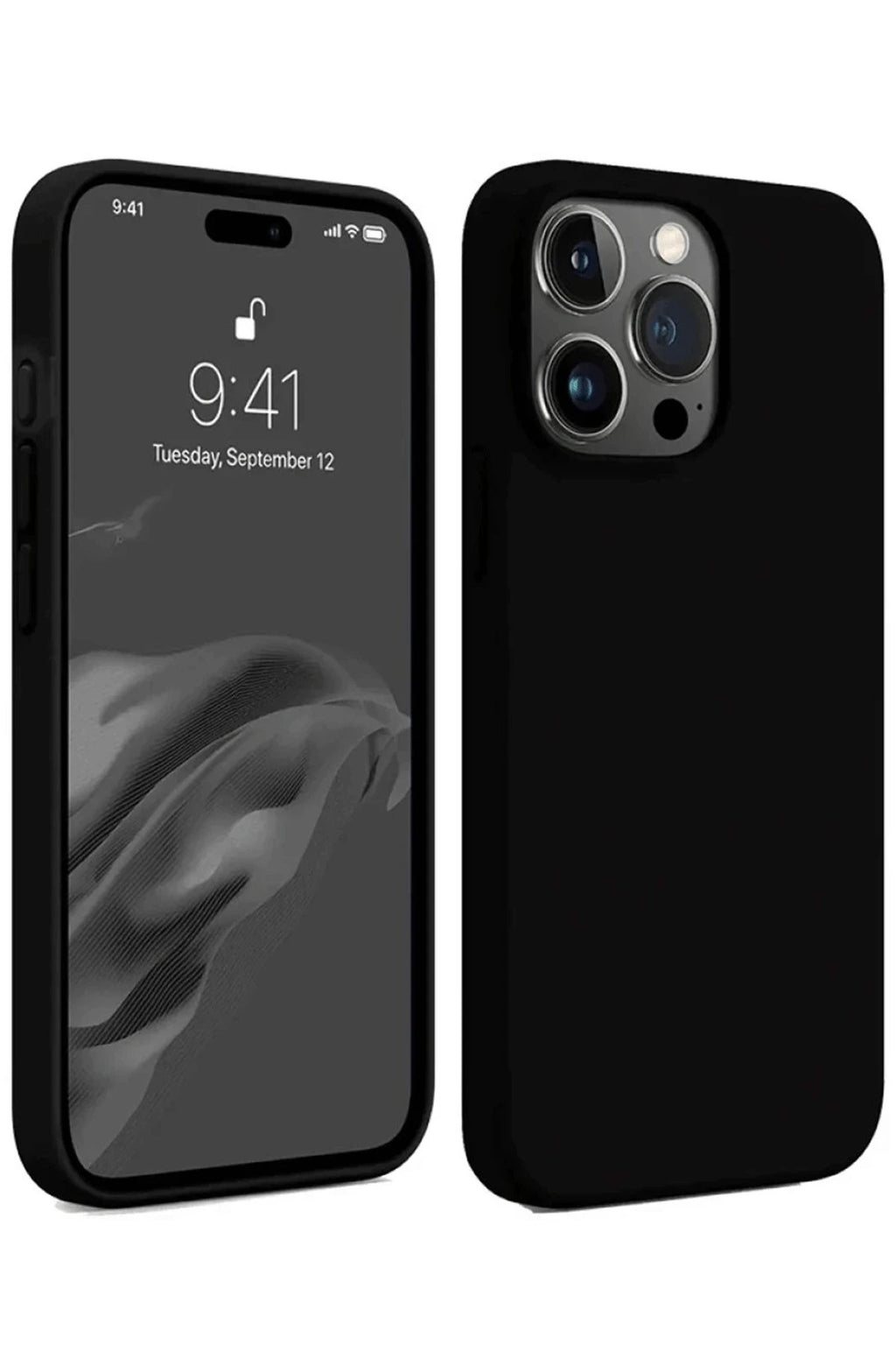 Mey İthalat® iPhone 15 Pro Max Kılıf First Silikon - Siyah