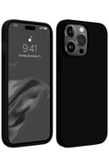 Mey İthalat® iPhone 15 Pro Max Kılıf First Silikon - Siyah