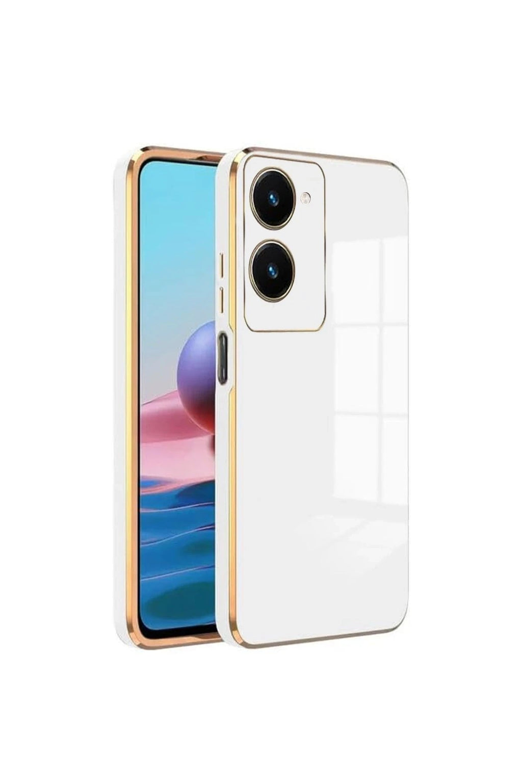 Mey İthalat® Vivo Y18 Kılıf Volet Silikon - Beyaz