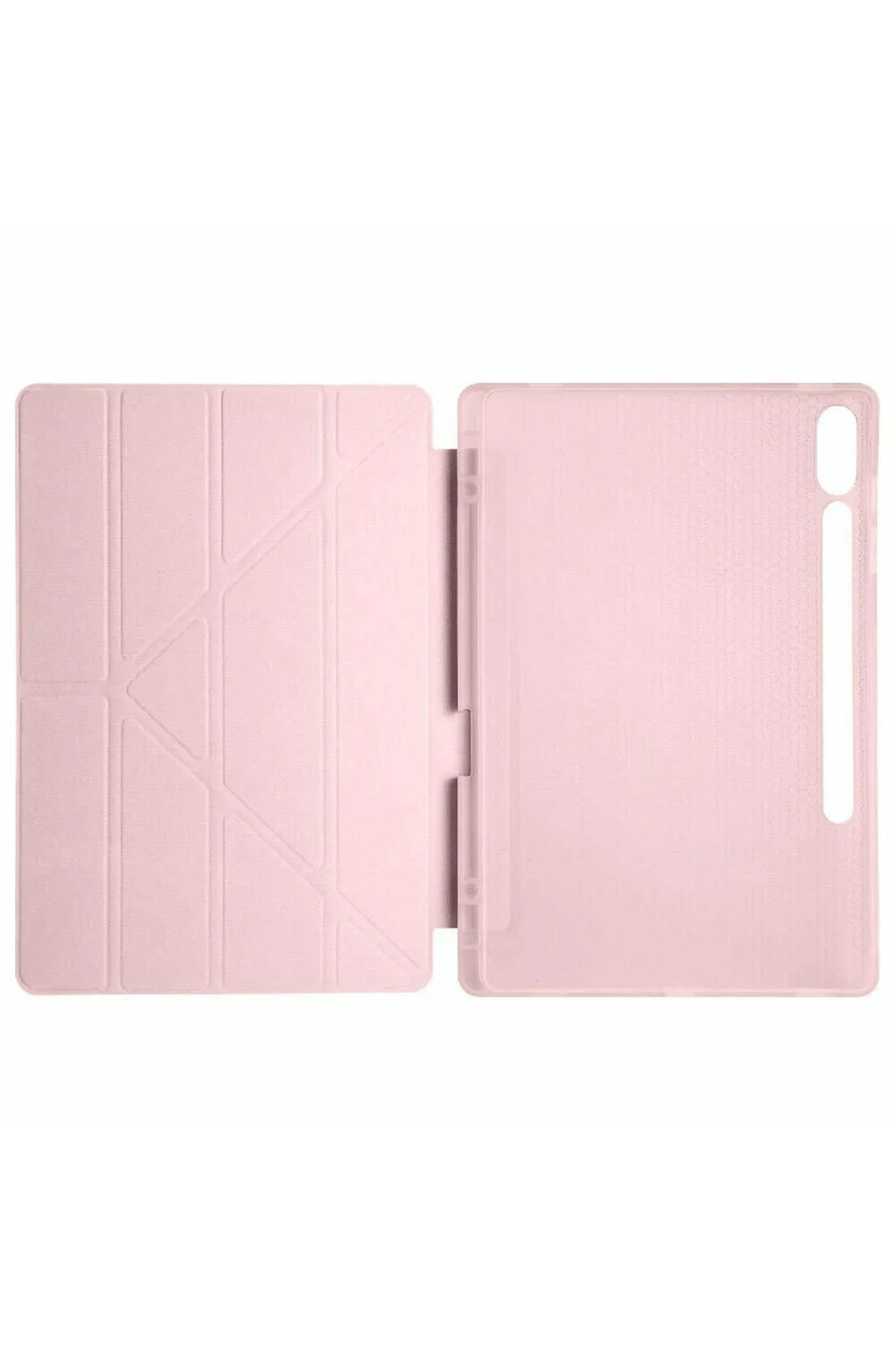 Mey İthalat® Samsung Galaxy X610 Tab S9 FE Plus 12.4 Kılıf Kalemlikli Mars Tablet Kılıfı - Rose Gold