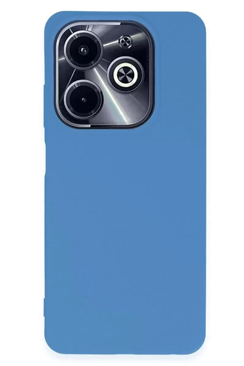 Mey İthalat® İnfinix Hot 40i Kılıf First Silikon - Mavi