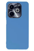 Mey İthalat® İnfinix Hot 40i Kılıf First Silikon - Mavi