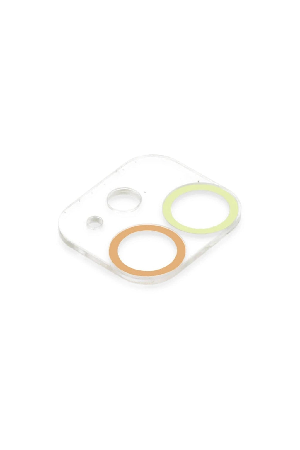 Mey İthalat® iPhone 12 Mini Renkli Kamera Lens Koruma Cam - Sarı-Turuncu