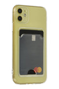 Mey İthalat® iPhone 11 Kılıf Kart Şeffaf Silikon - Şeffaf