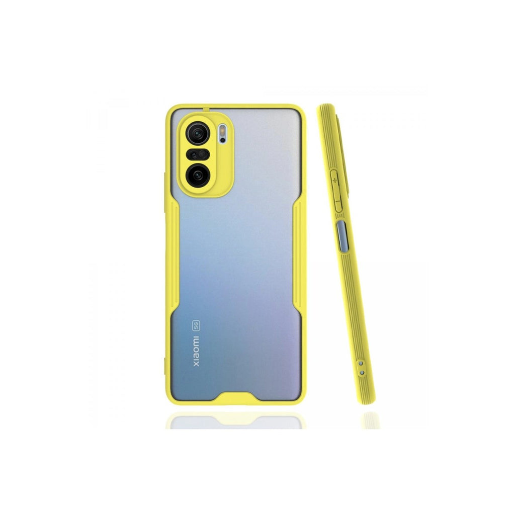 Mey İthalat® Poco F3 Kılıf Platin Silikon - Sarı