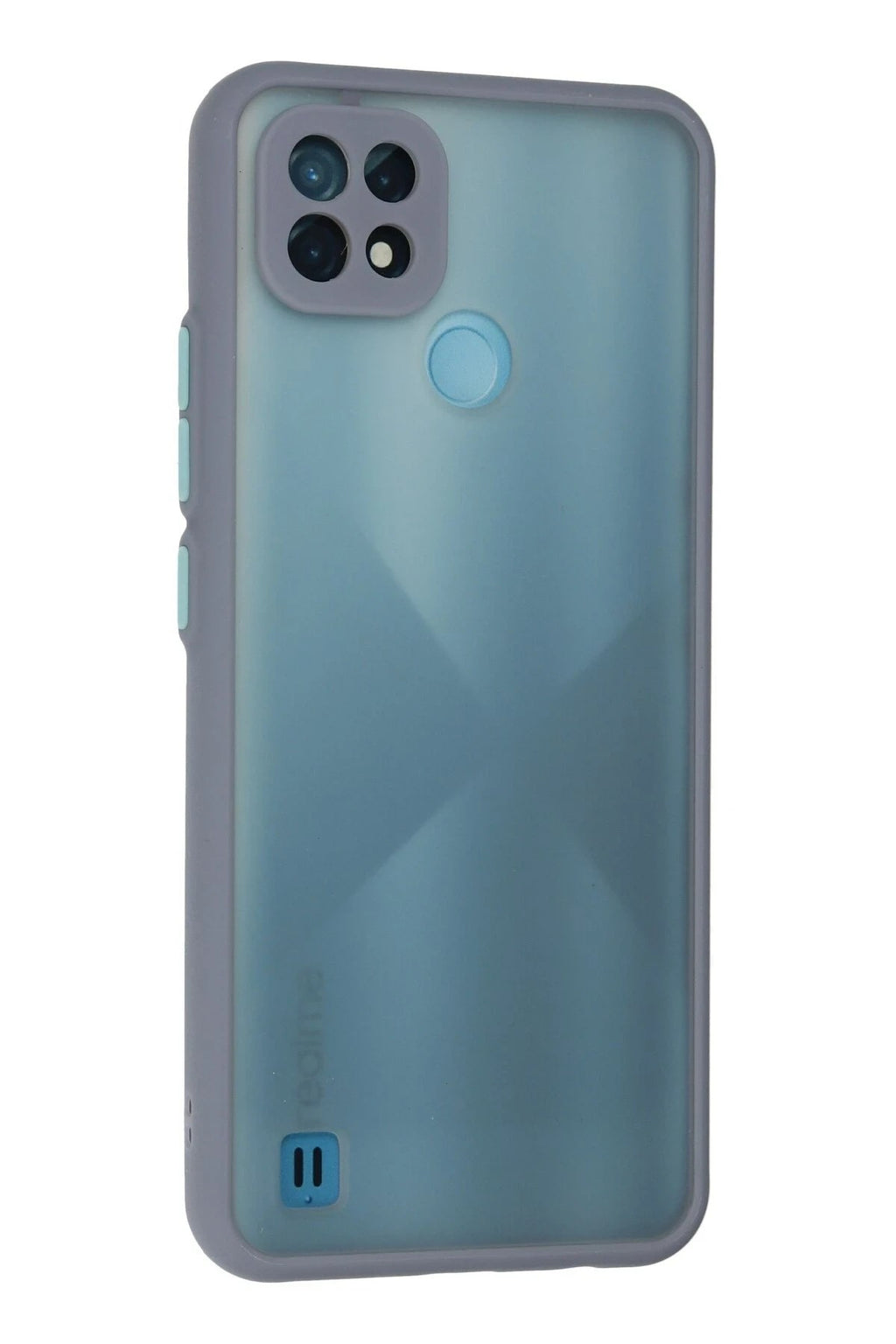 Mey İthalat® Realme C21 Kılıf Montreal Silikon Kapak - Gri