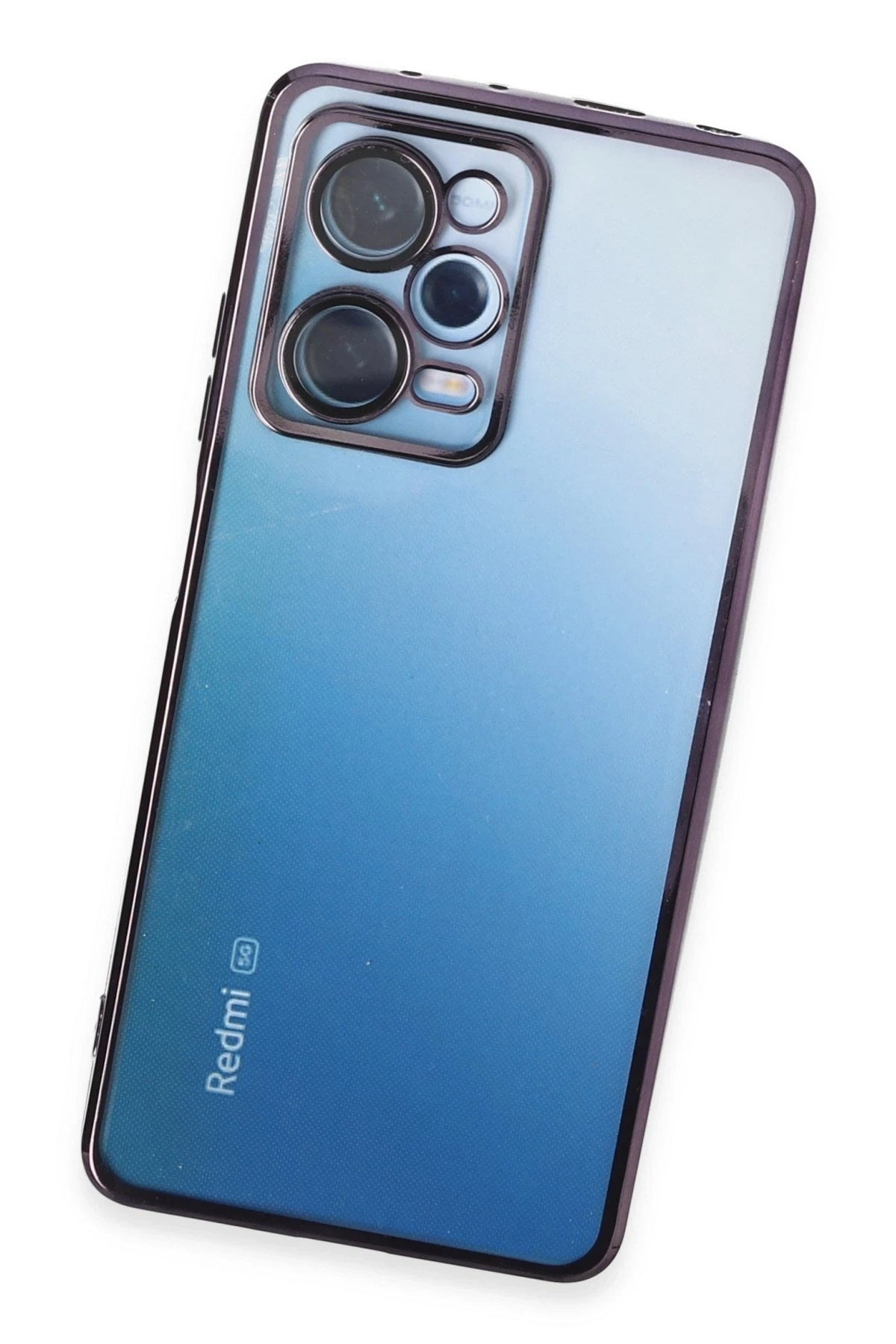 Mey İthalat® Redmi Note 12 Pro 5G Kılıf Lensli Silikon - Mor