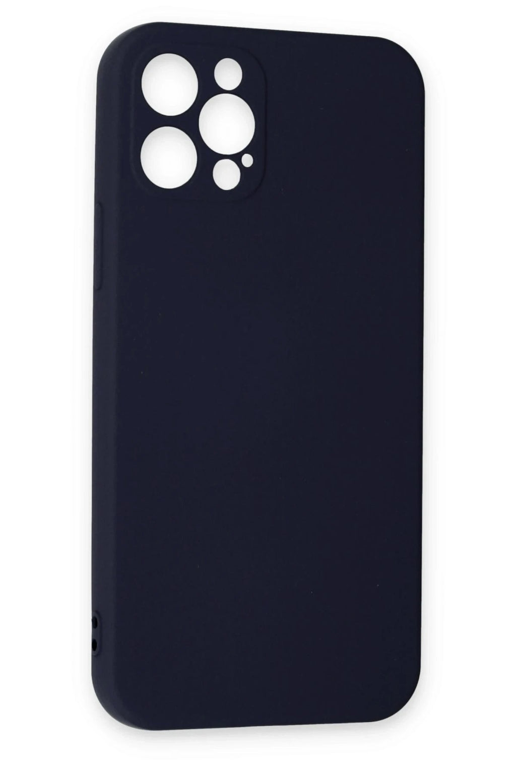Mey İthalat® iPhone 12 Pro Max Kılıf Nano içi Kadife Silikon - Lacivert