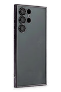 Mey İthalat® Samsung Galaxy S22 Ultra Kılıf Lensli Silikon - Siyah