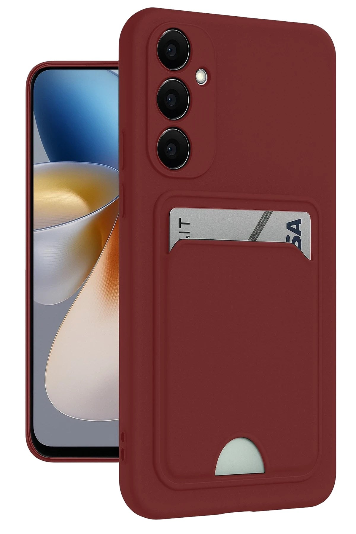 Mey İthalat® Samsung Galaxy S24 Plus Kelvin Kartvizitli Silikon - Bordo
