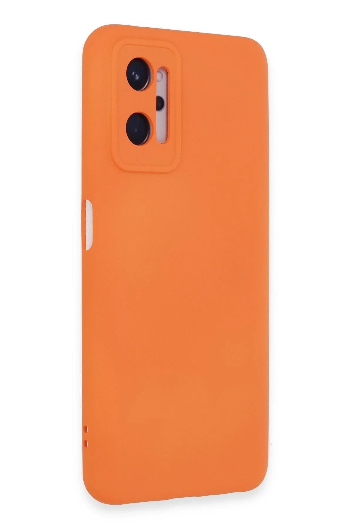 Mey İthalat® Realme 9i 4G Kılıf Nano içi Kadife Silikon - Turuncu