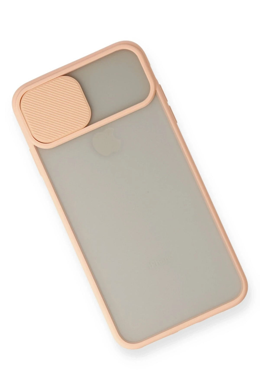Mey İthalat® iPhone X Kılıf Palm Buzlu Kamera Sürgülü Silikon - Pembe