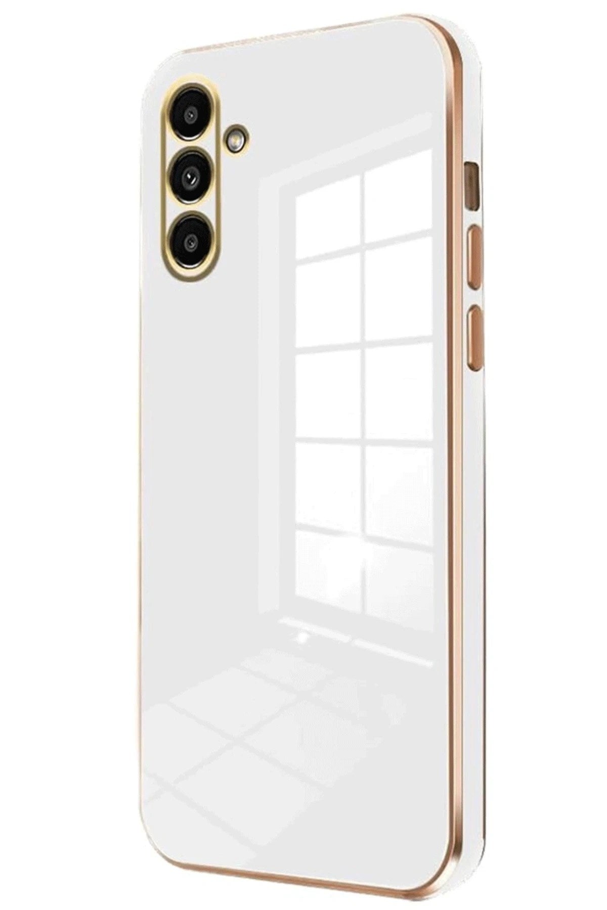Mey İthalat® Samsung Galaxy S25 Plus Kılıf Volet Silikon - Beyaz