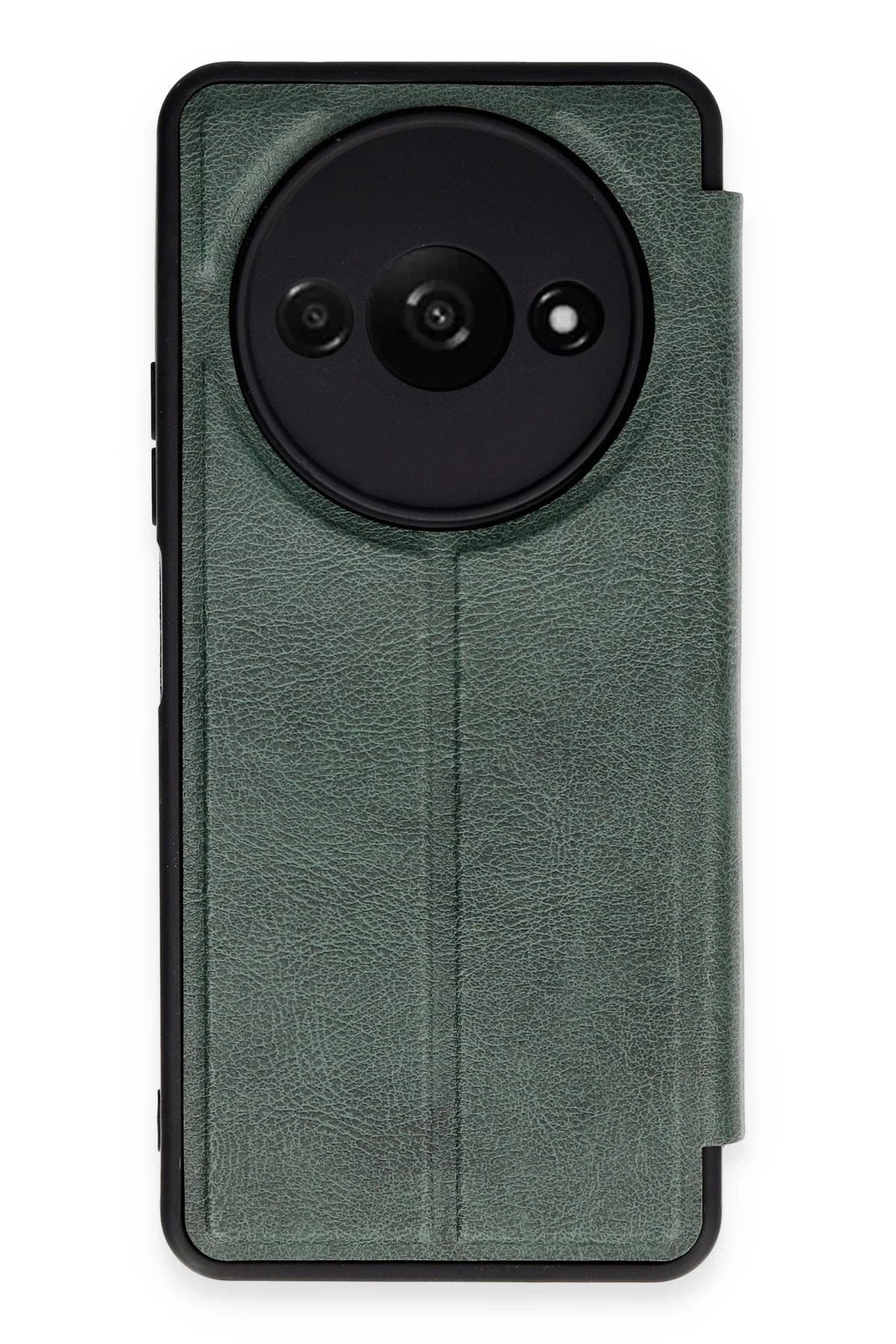 Mey İthalat® Redmi A3 4G Kılıf Flip Cover - Koyu Yeşil