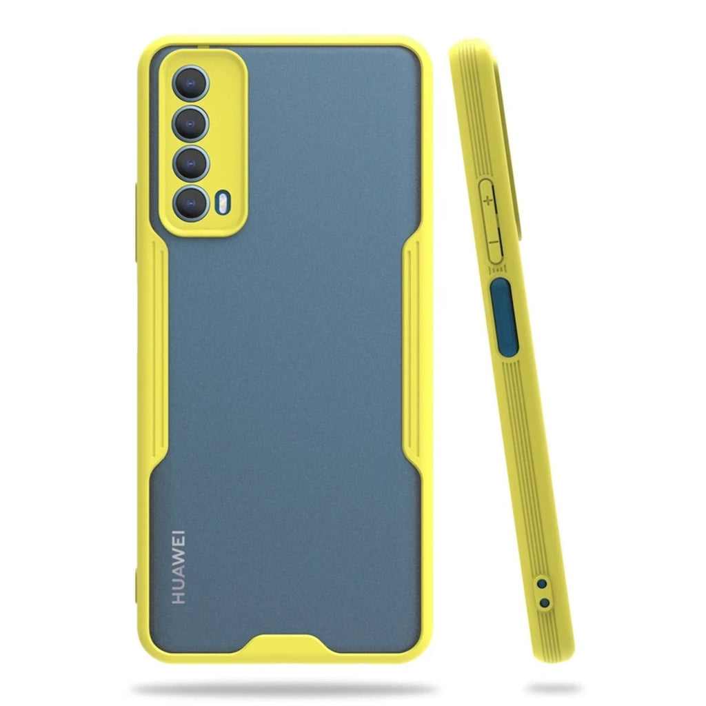Mey İthalat® Huawei P Smart 2021 Kılıf Platin Silikon - Sarı