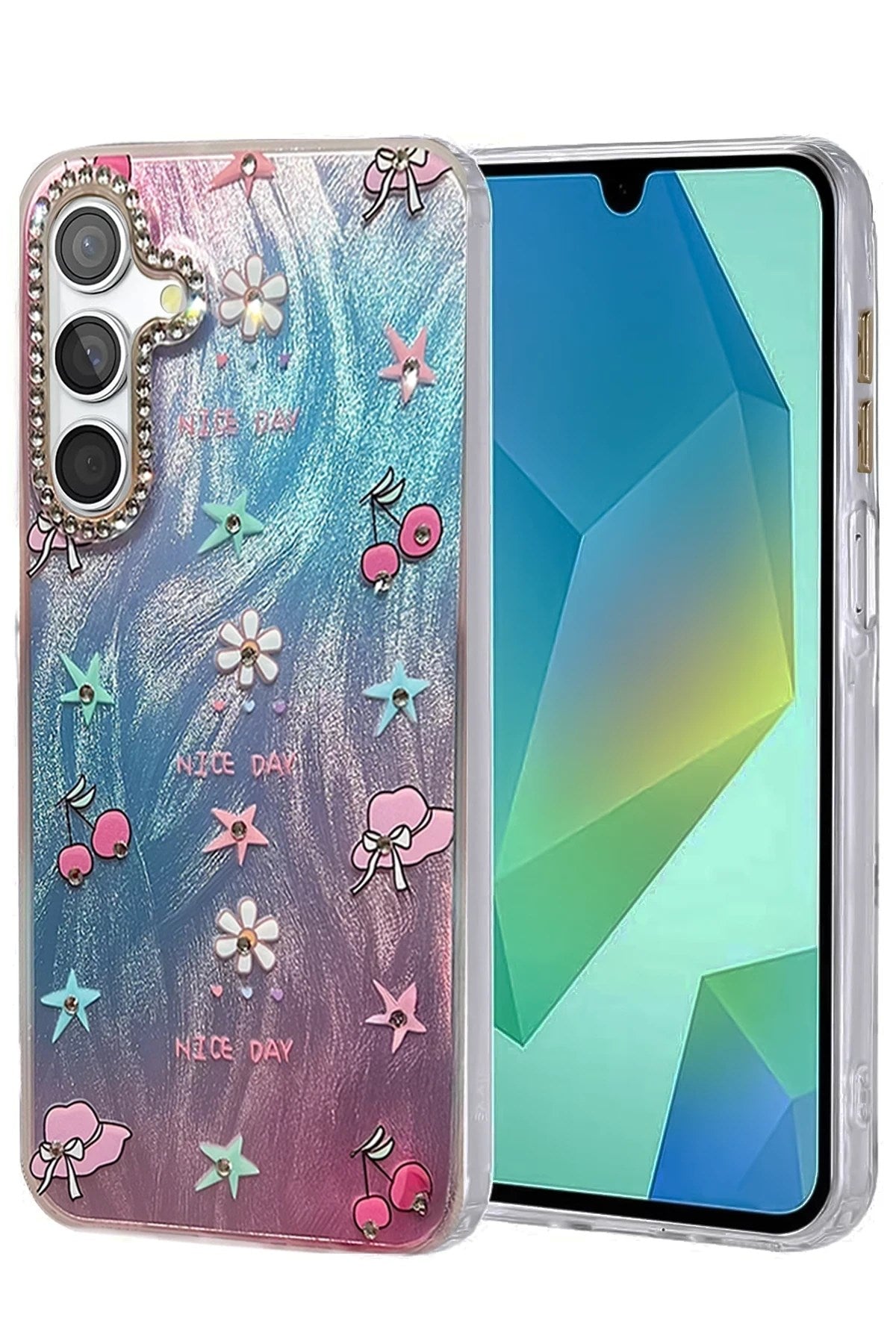 Mey İthalat® Samsung Galaxy A14 4G Kılıf Blade Aynalı Desenli Kapak - Desen 4