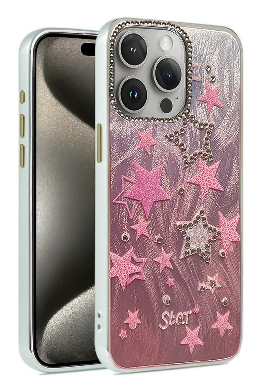 Mey İthalat® iPhone 15 Pro Max Kılıf Blade Aynalı Desenli Kapak - Desen 7