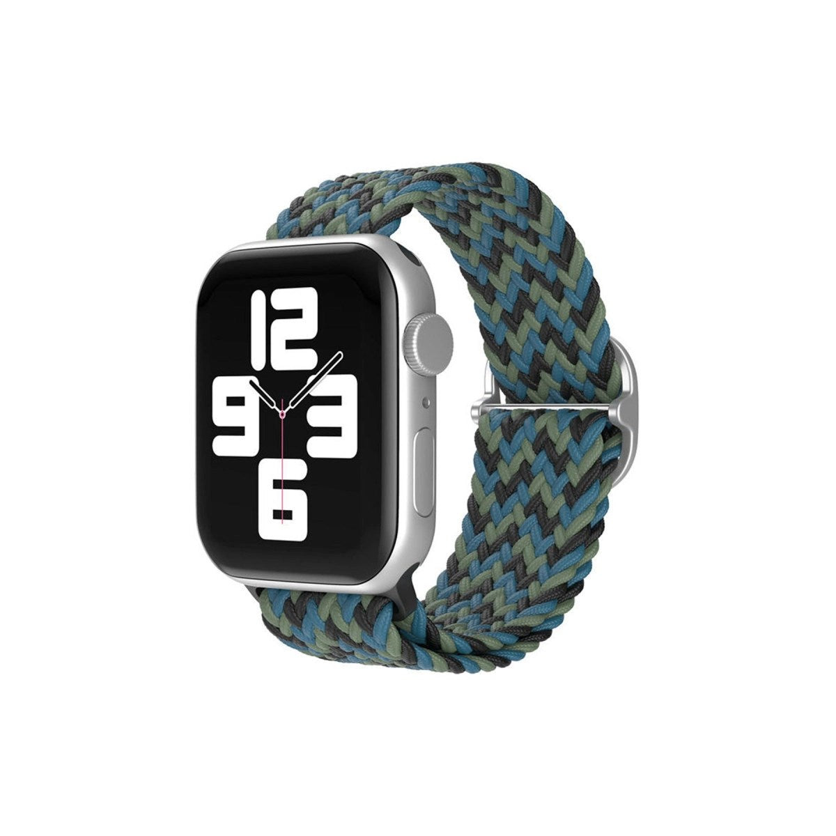 Mey İthalat® Watch 38mm Star Kordon - Zigzag Mavi-Yeşil