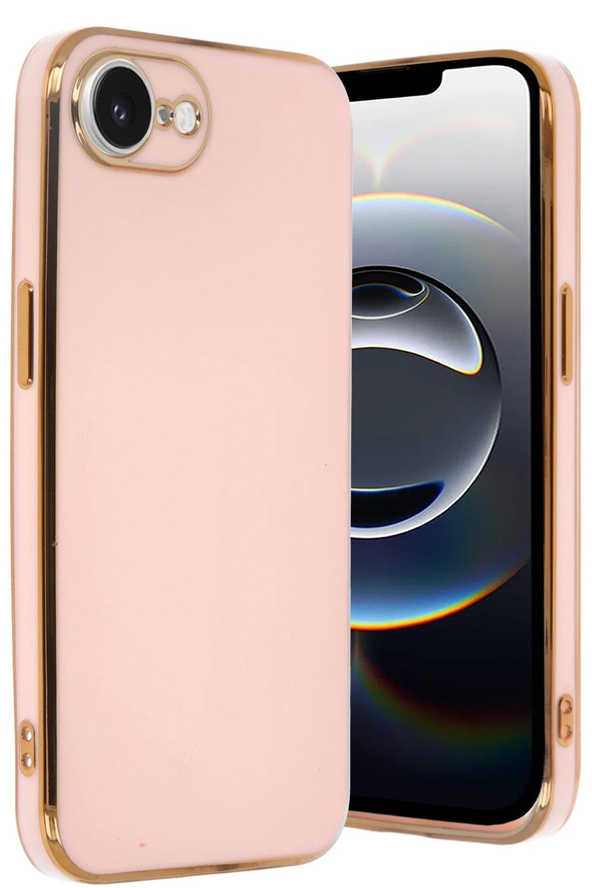 Mey İthalat® iPhone 16E Kılıf Volet Silikon - Pembe