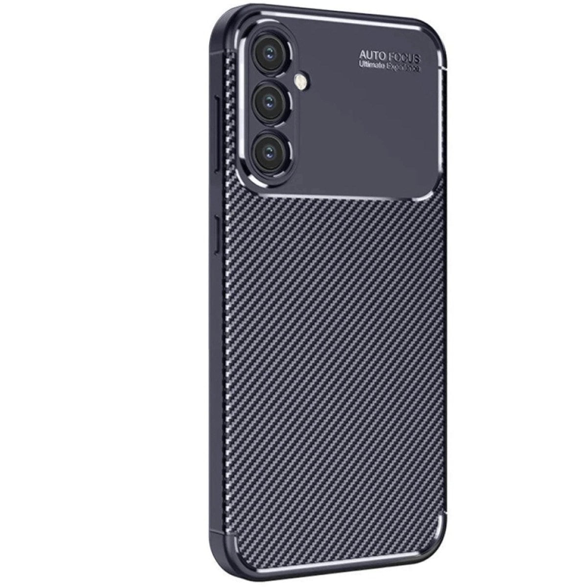 Mey İthalat® Samsung Galaxy S25 Kılıf Auto Focus Karbon Kapak - Lacivert
