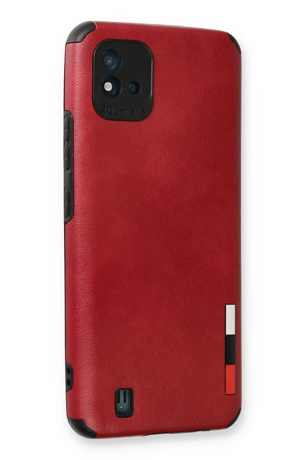 Mey İthalat® Realme C11 2021 Kılıf Loop Deri Silikon - Kırmızı