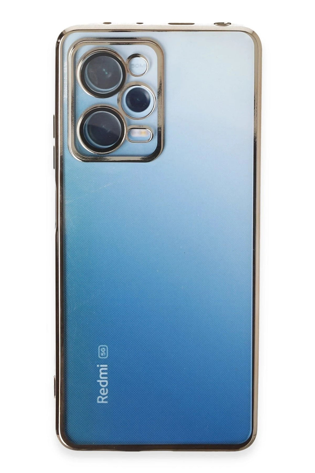 Mey İthalat® Redmi Note 12 Pro 5G Kılıf Lensli Silikon - Gold