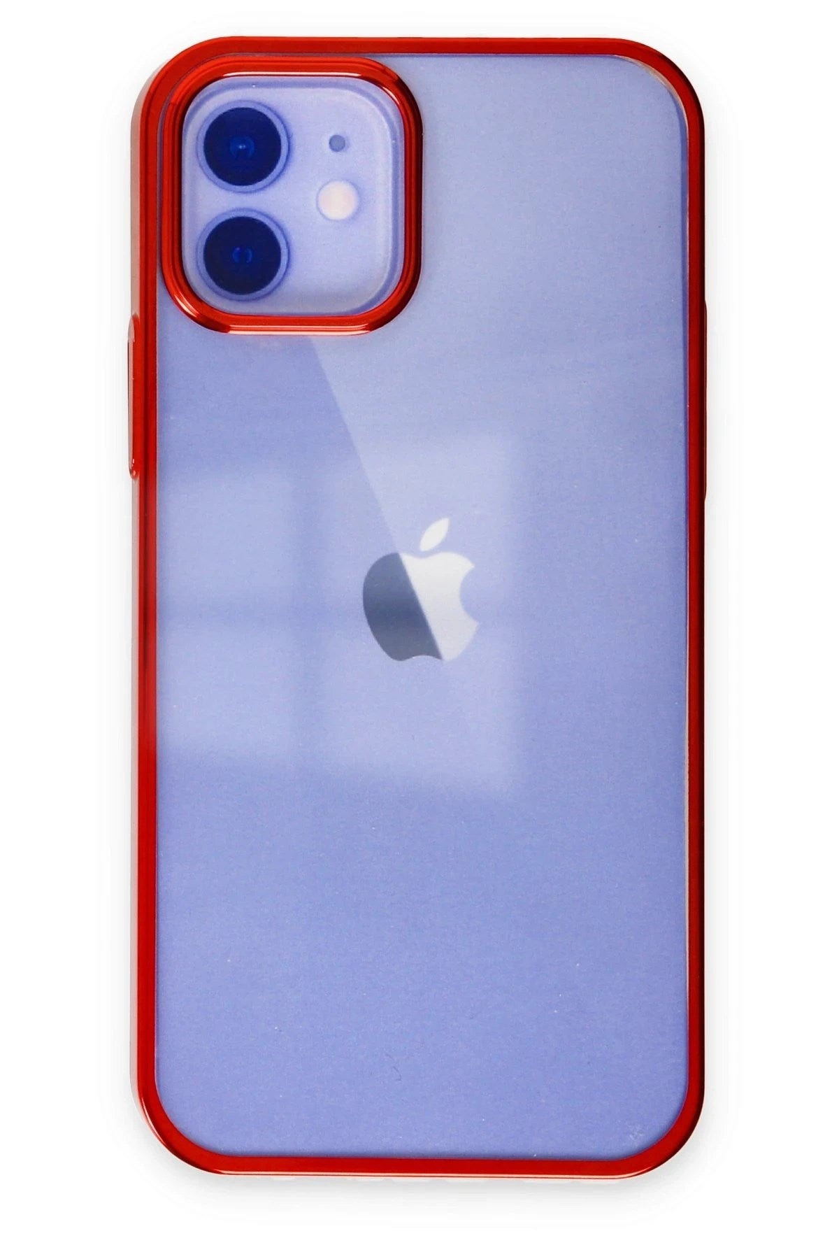 Mey İthalat® iPhone 12 Kılıf Element Silikon - Kırmızı