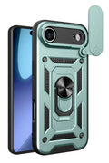 Mey İthalat® iPhone 17 Air Pars Lens Yüzüklü Silikon - Yeşil