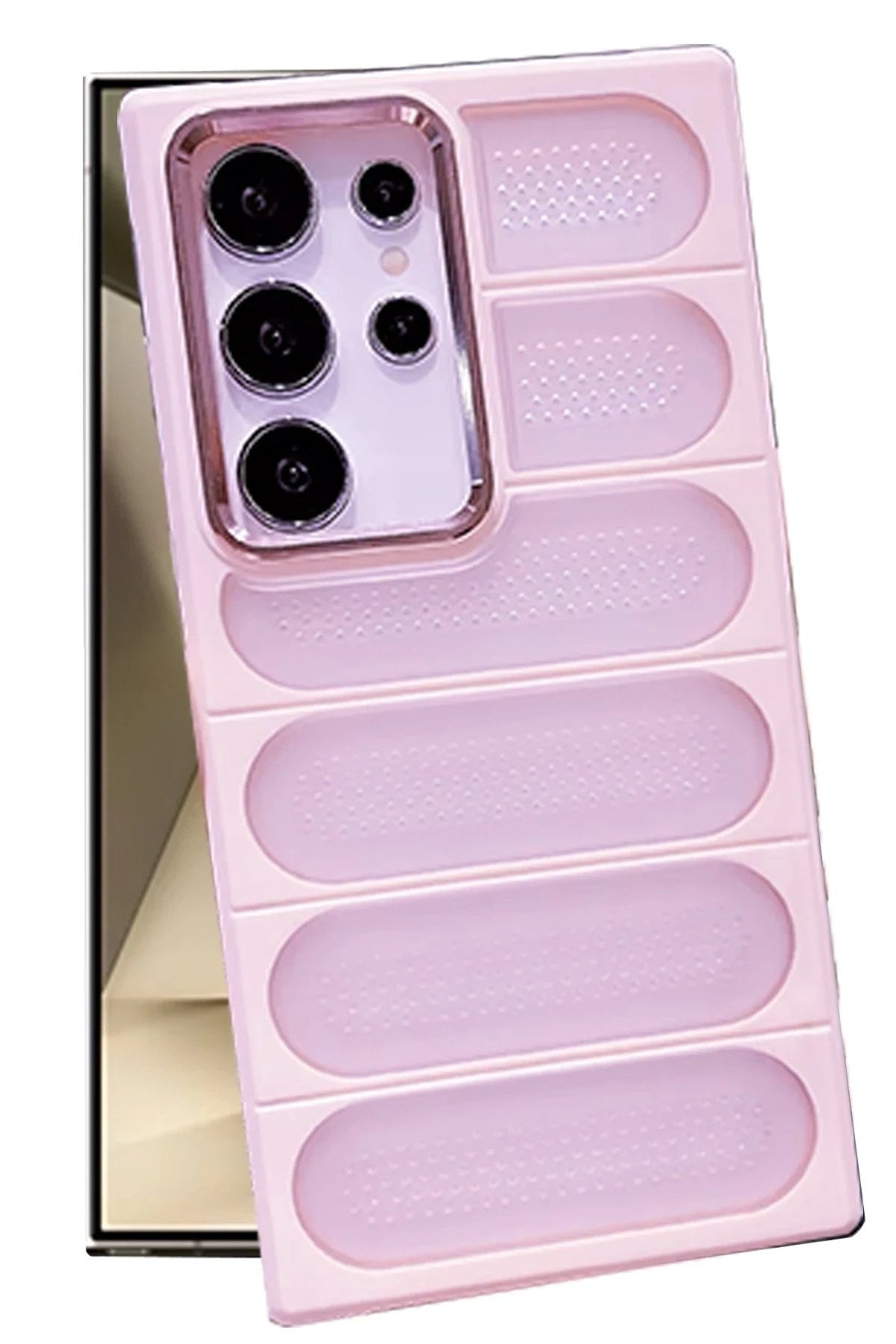 Mey İthalat® Samsung Galaxy S24 Ultra Kılıf Airmax Silikon Kapak - Pembe