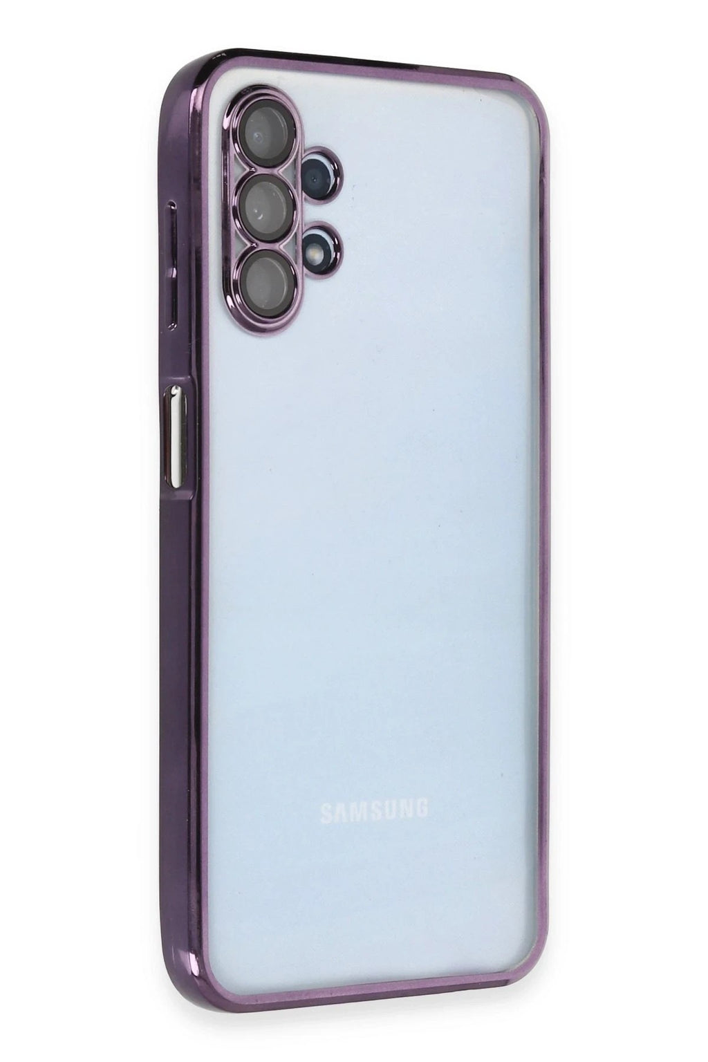 Mey İthalat® Samsung Galaxy A13 4G Kılıf Lensli Silikon - Mor