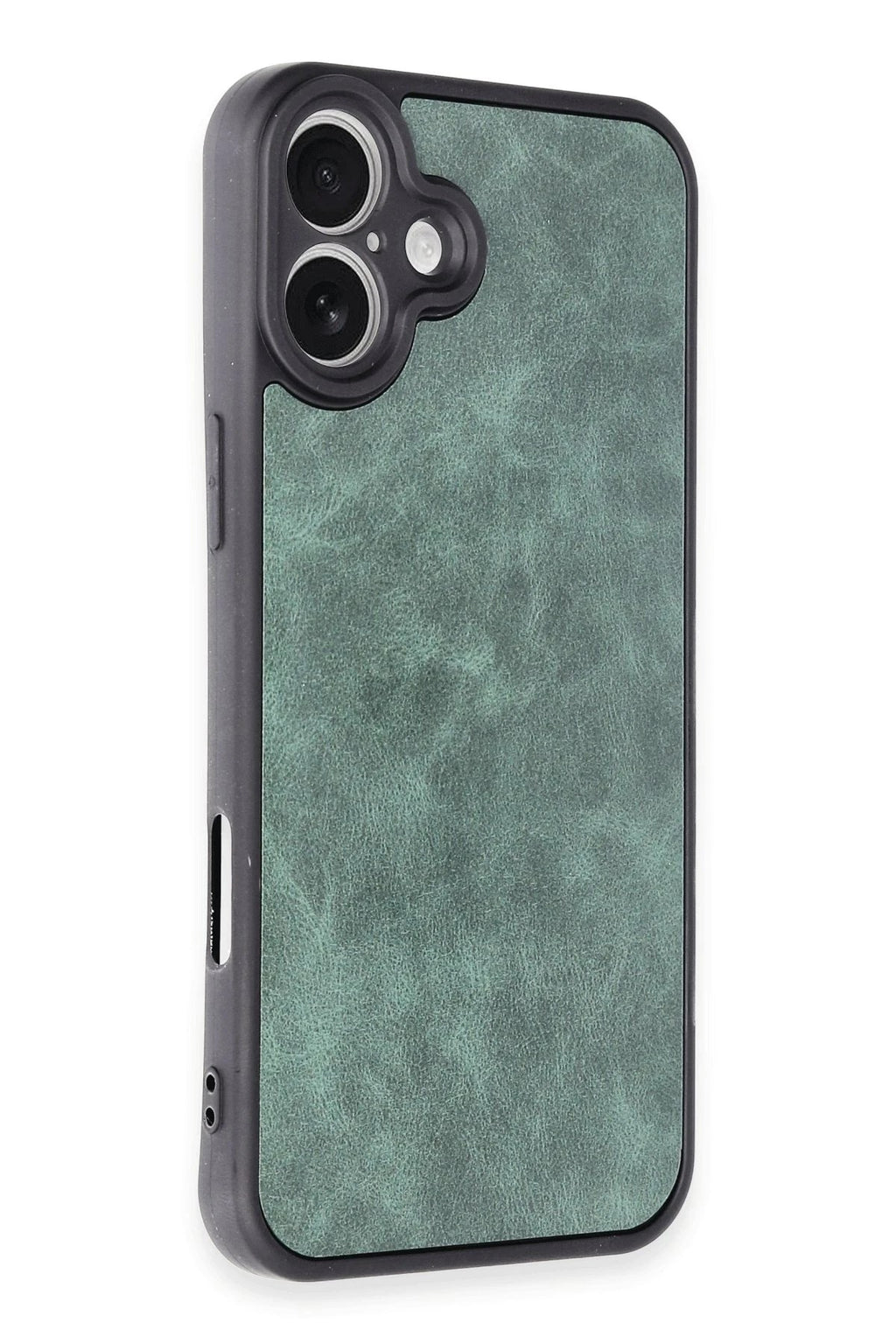 Mey İthalat® iPhone 16 Plus Kılıf Aras Deri Kapak - Koyu Yeşil