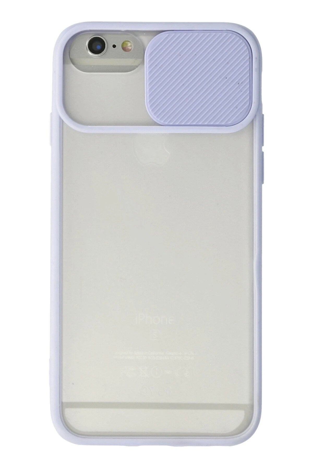 Mey İthalat® iPhone 6 Kılıf Palm Buzlu Kamera Sürgülü Silikon - Lila