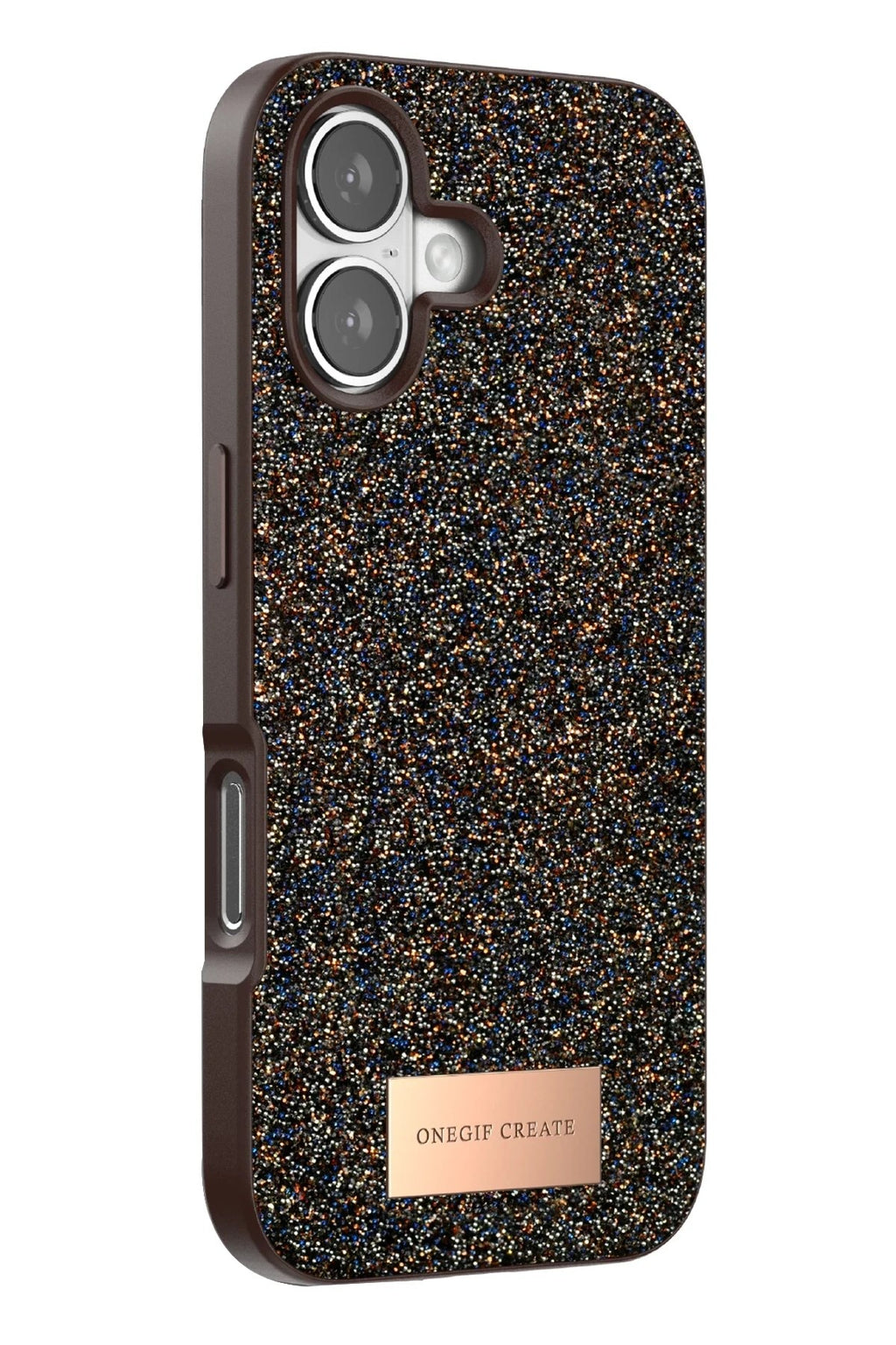 Mey İthalat® iPhone 17 Bright Simli Kapak - Gold