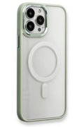 Mey İthalat® iPhone 14 Pro Max Kılıf Room Magneticsafe Silikon - Su Yeşili