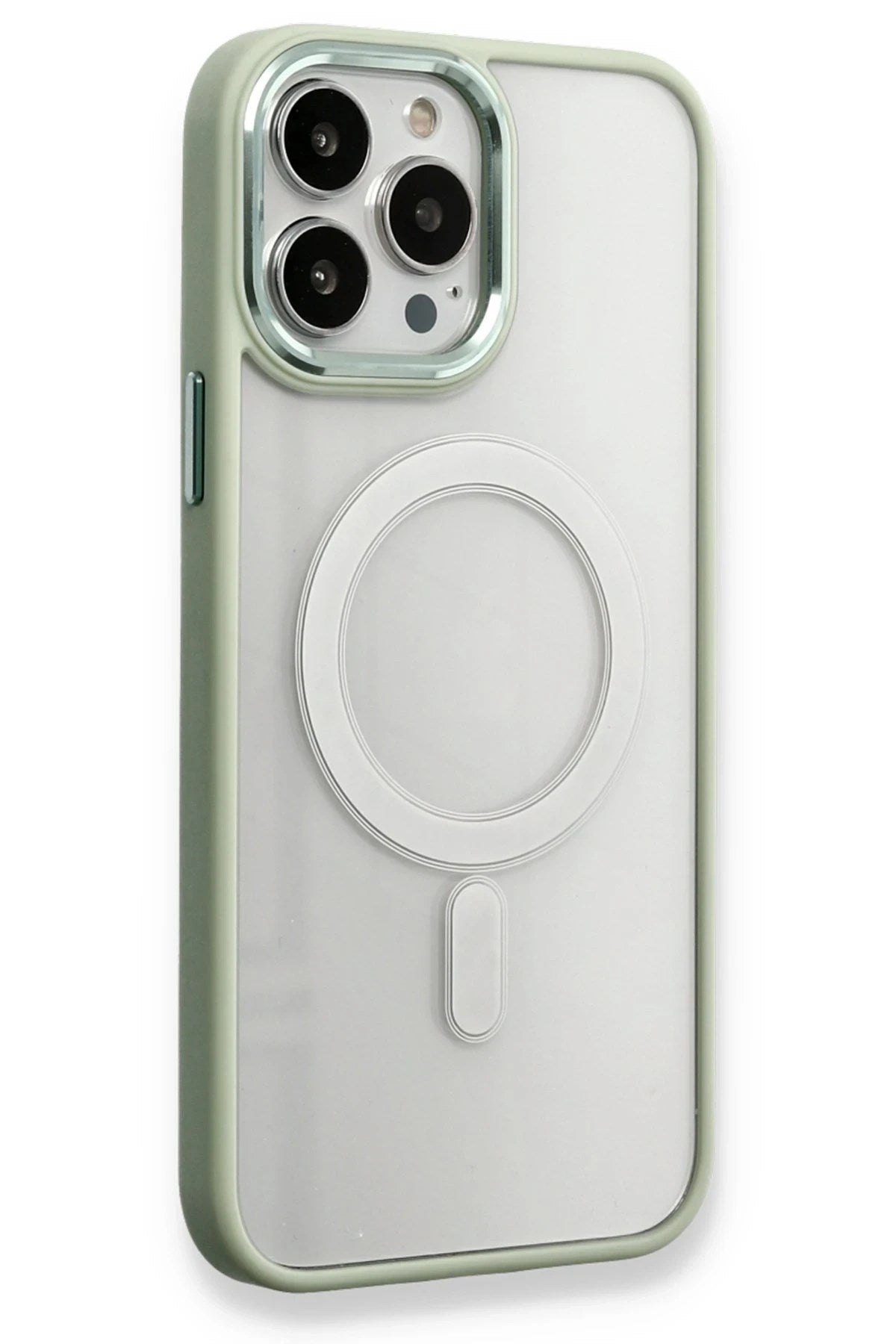 Mey İthalat® iPhone 14 Pro Max Kılıf Room Magneticsafe Silikon - Su Yeşili