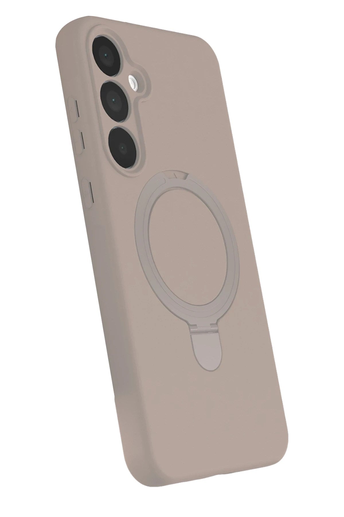Mey İthalat® Samsung Galaxy A55 5G Regal Magsafe Standlı Kapak - Çöl Titanyum