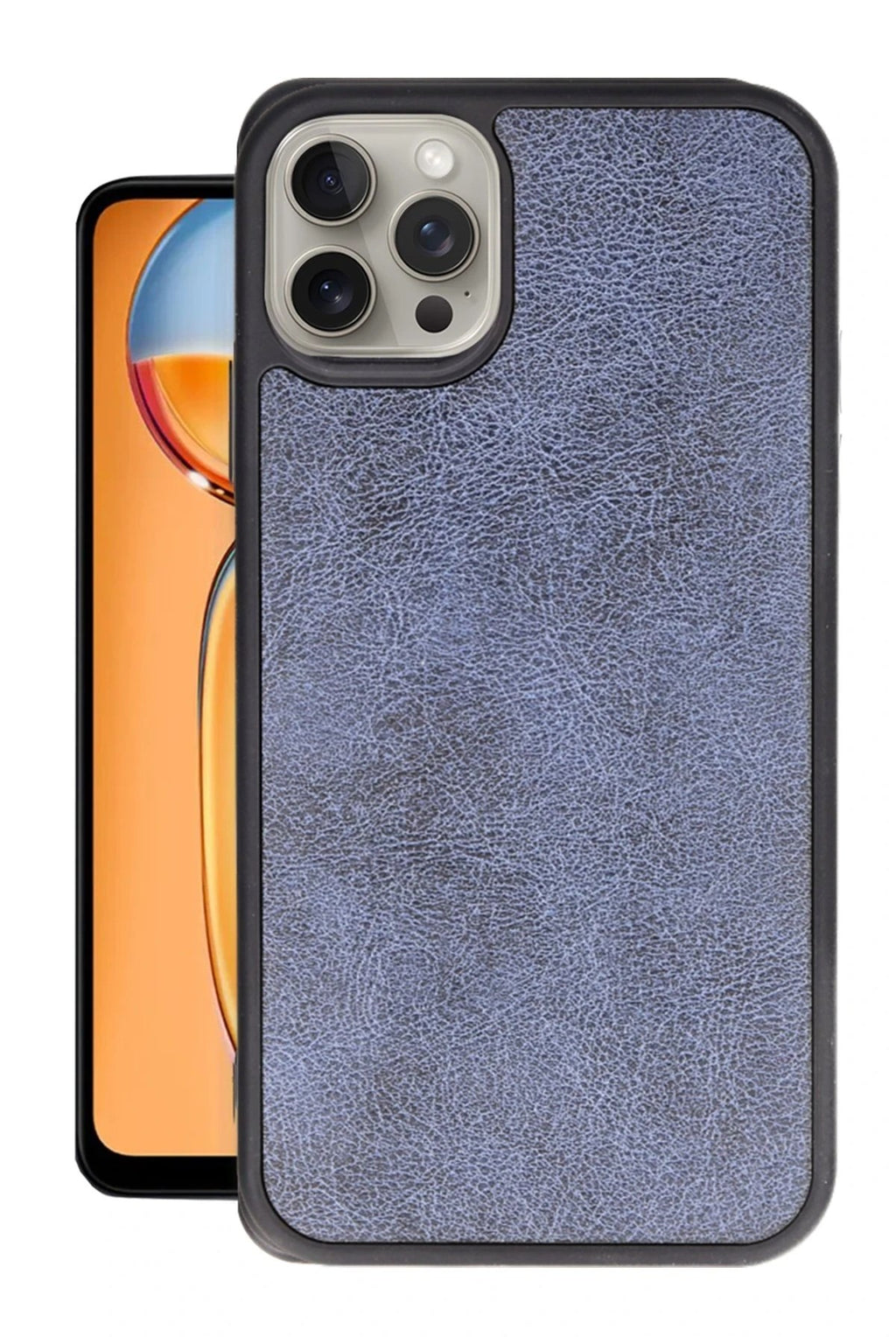 Mey İthalat® iPhone 14 Pro Kılıf Aras Deri Kapak - Lacivert