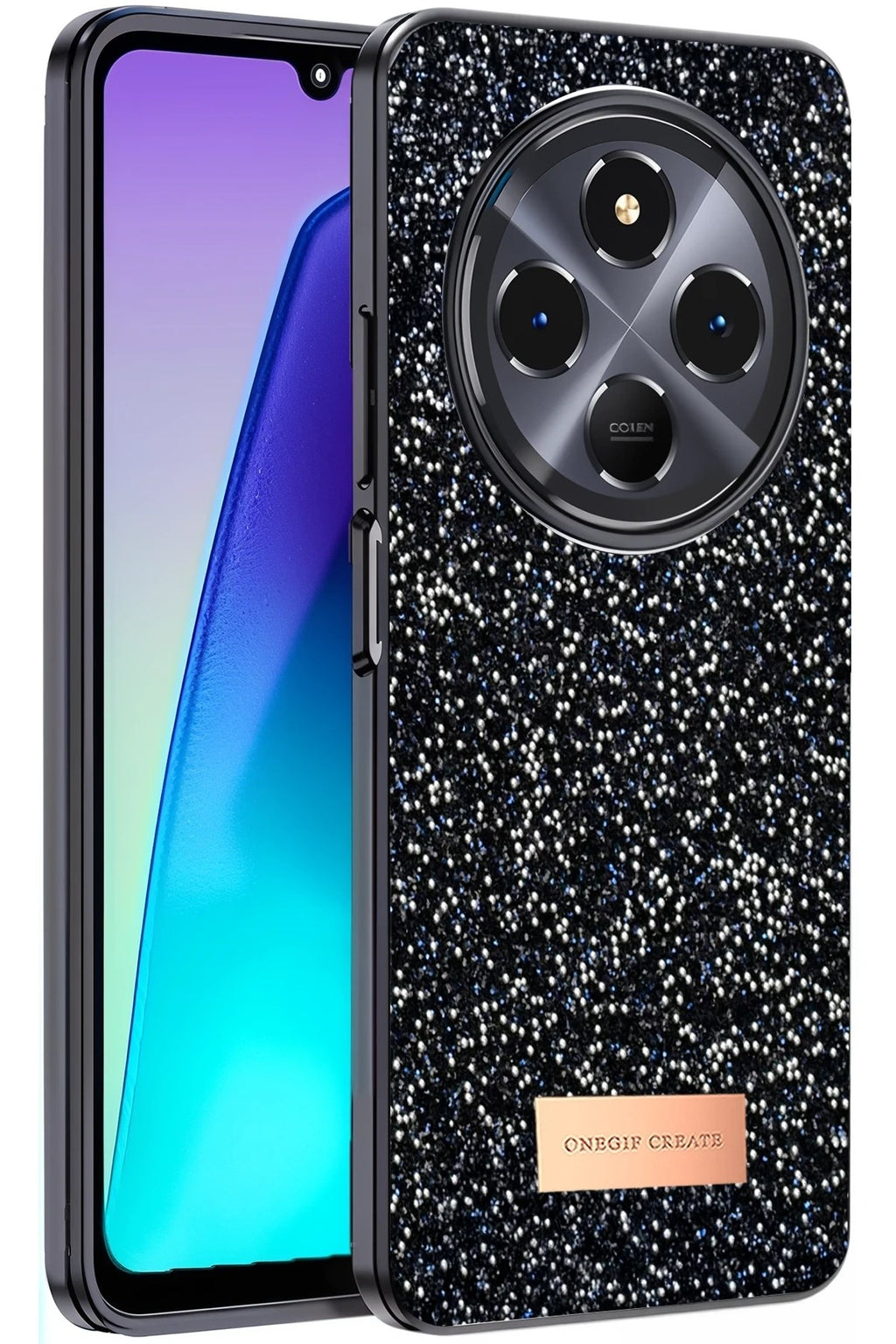 Mey İthalat® Redmi 14C Bright Simli Kapak - Siyah