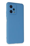 Mey İthalat® Redmi Note 12 5G Kılıf Nano içi Kadife Silikon - Mavi