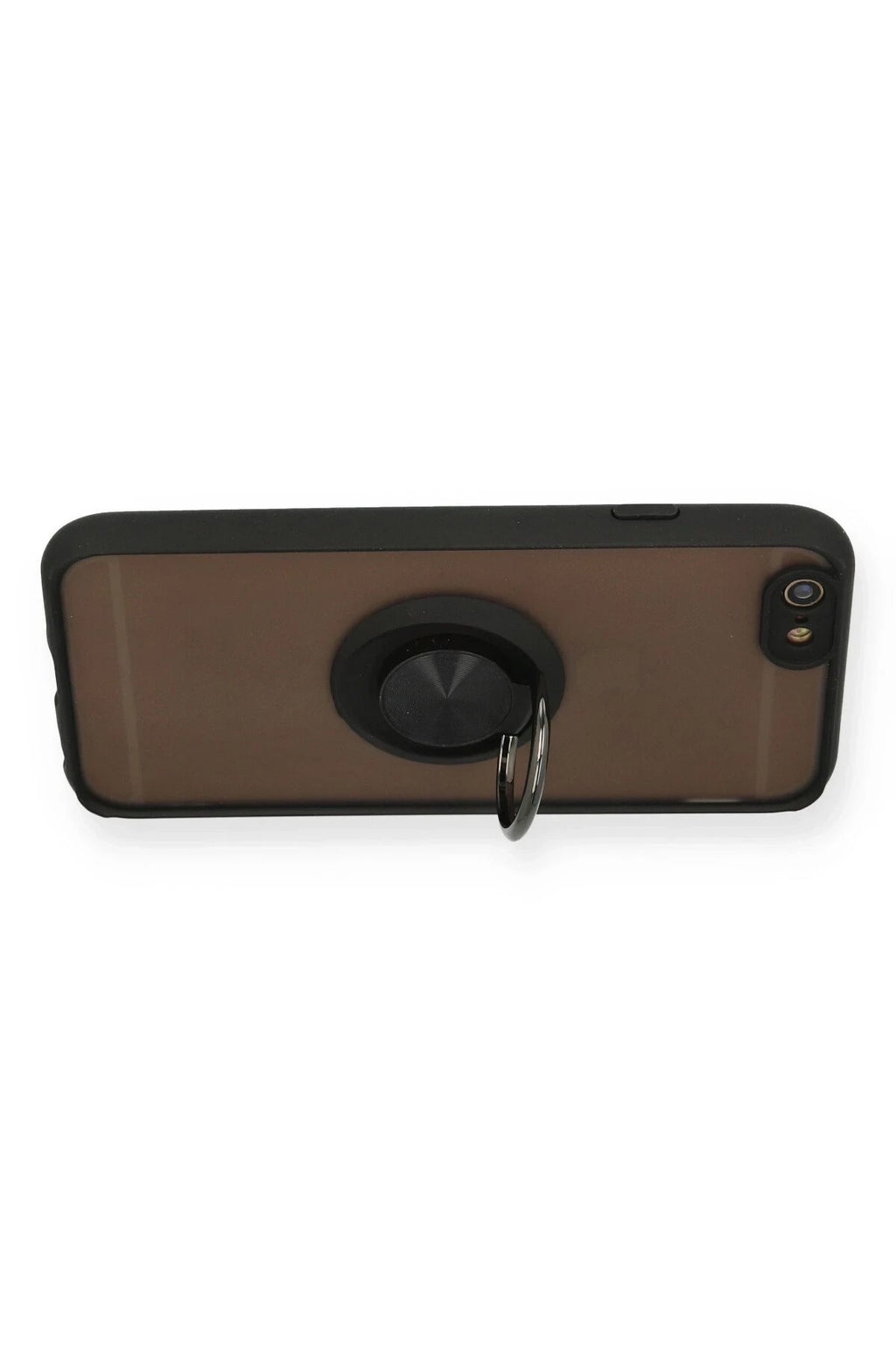Mey İthalat® iPhone 6 Kılıf Montreal Yüzüklü Silikon Kapak - Siyah