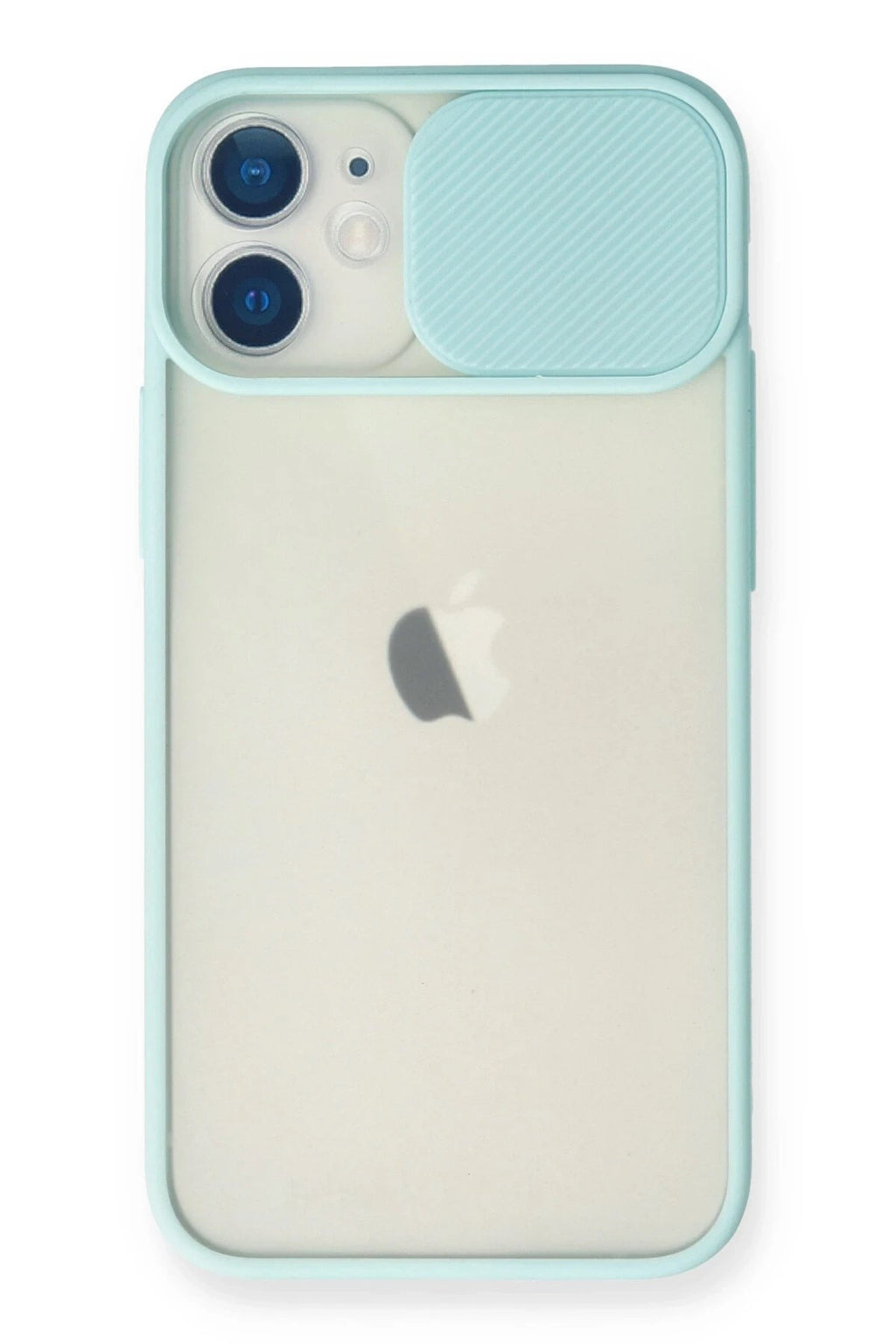 Mey İthalat® iPhone 11 Kılıf Palm Buzlu Kamera Sürgülü Silikon - Turkuaz