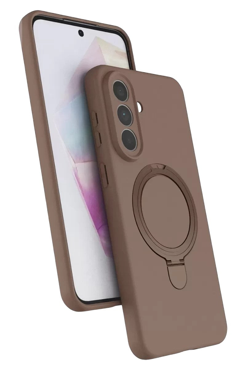 Mey İthalat® Samsung Galaxy A57 5G Regal Magsafe Standlı Kapak - Çöl Titanyum