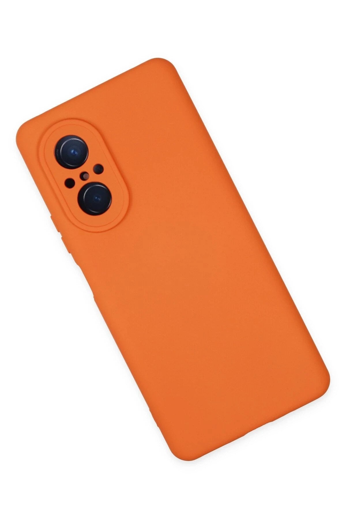 Mey İthalat® Huawei Nova 9 SE Kılıf Nano içi Kadife Silikon - Turuncu