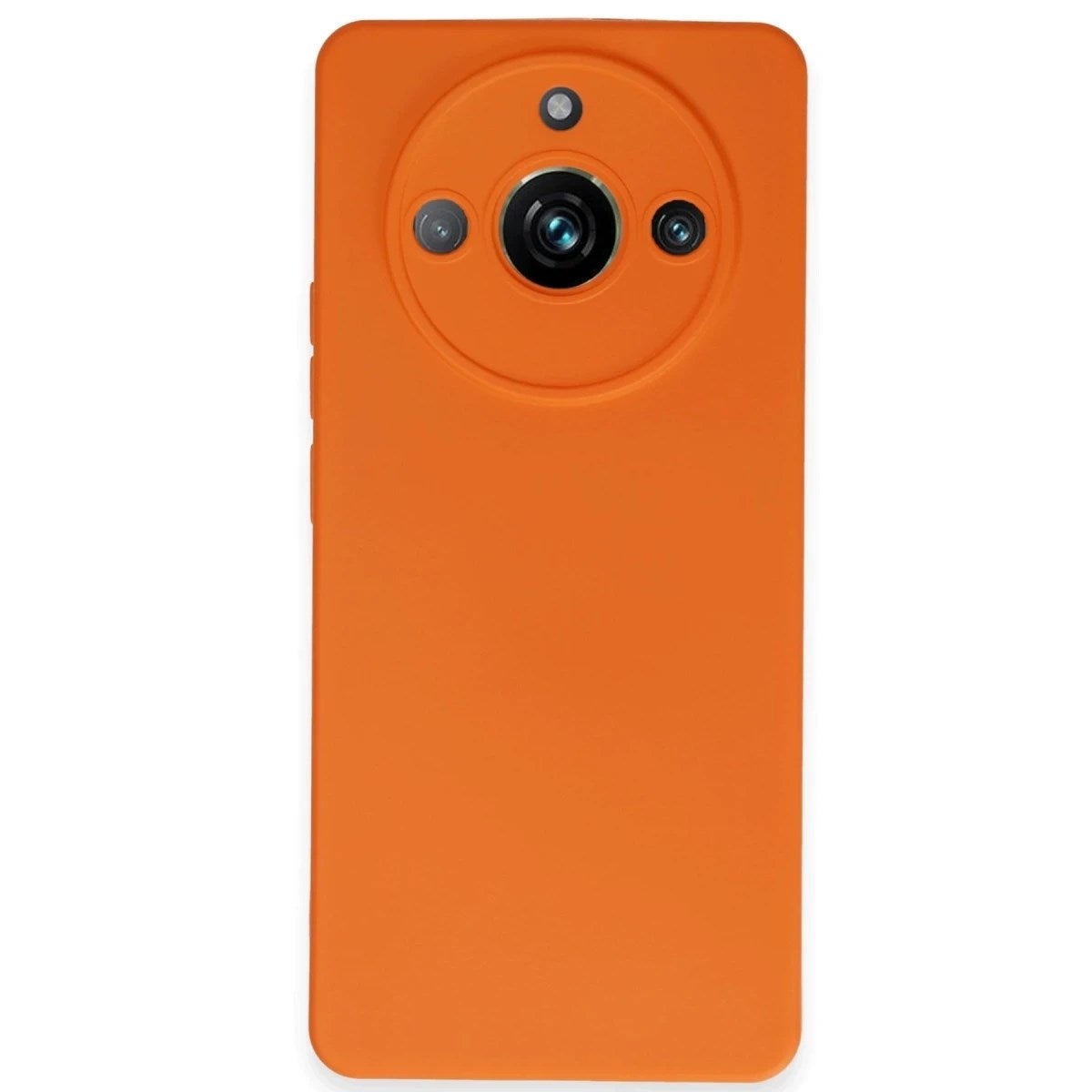 Mey İthalat® Realme 11 Pro Kılıf Nano içi Kadife Silikon - Turuncu