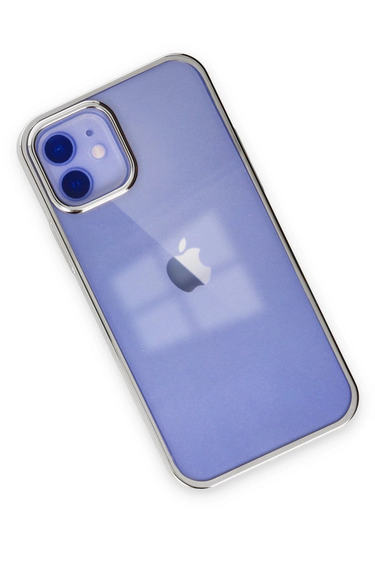Mey İthalat® iPhone 12 Kılıf Element Silikon - Gümüş