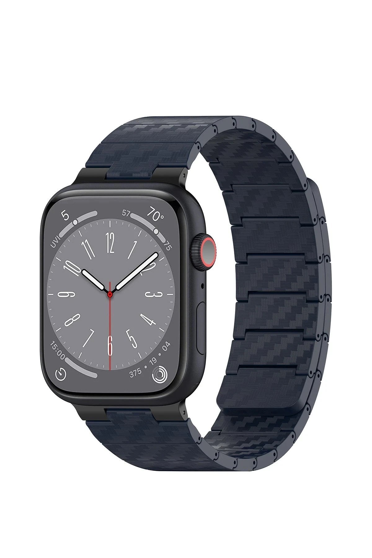 Mey İthalat® Watch 45mm Carbon Steel Kordon - Lacivert