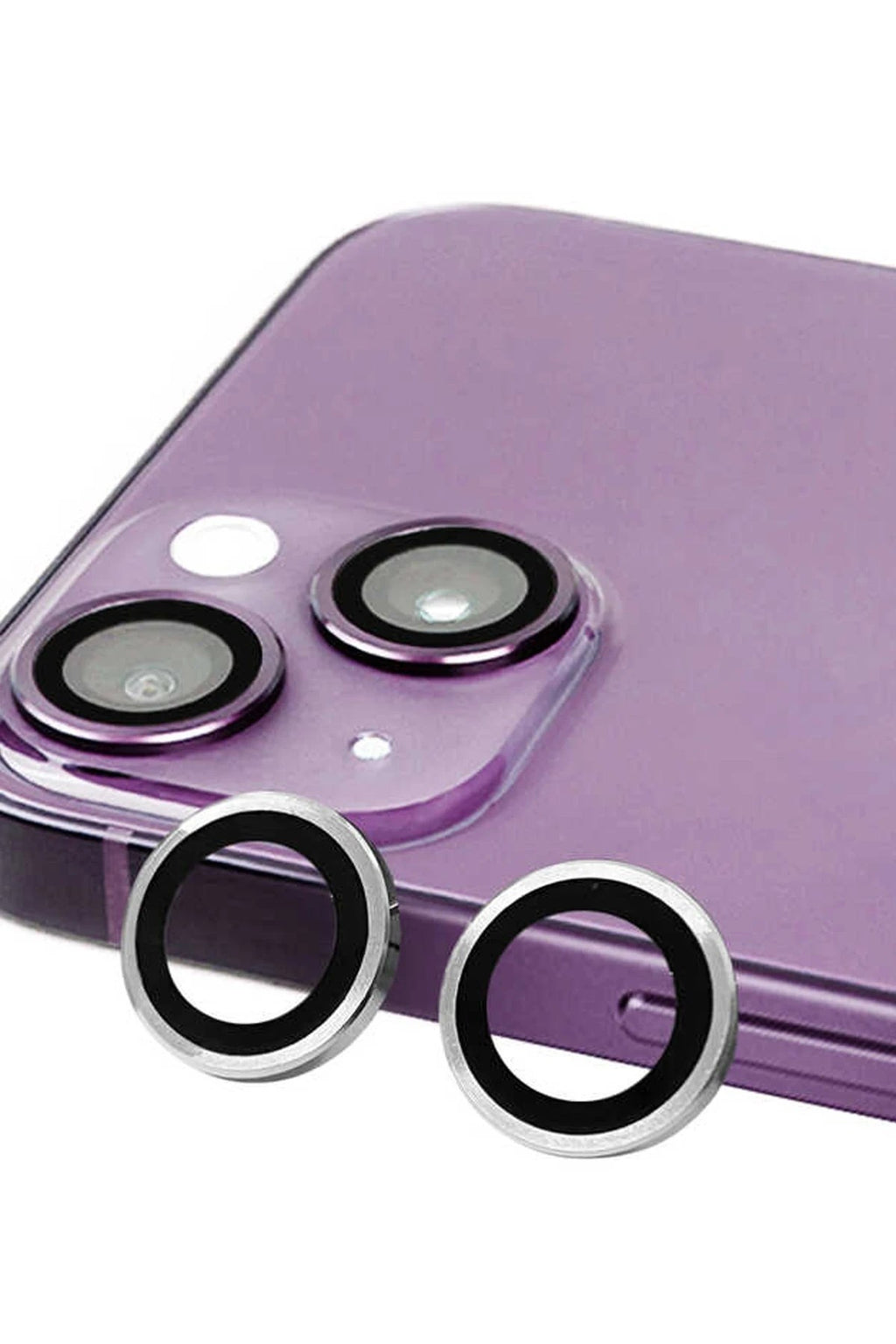 Mey İthalat® iPhone 14 Raze Metal Kamera Lens - Gümüş