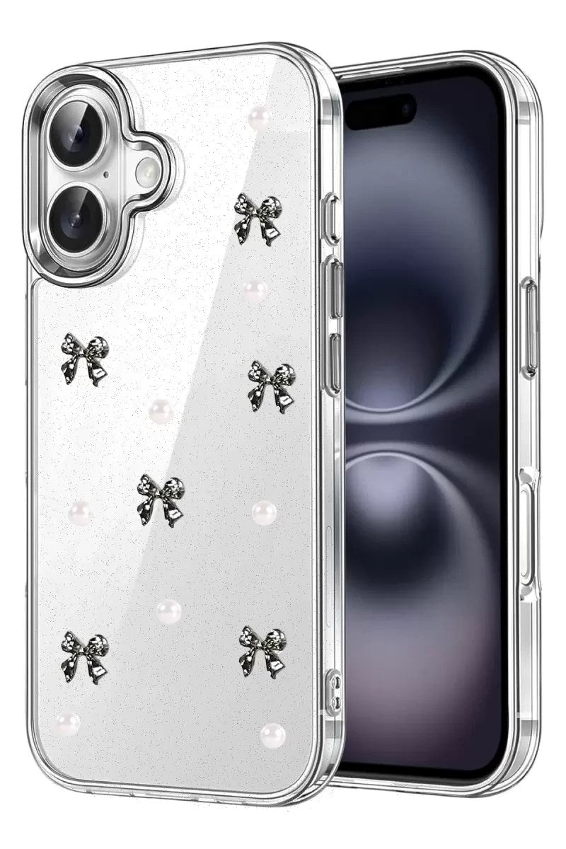 Mey İthalat® iPhone 16 Fiyonk Desenli Kapak - Desen 8